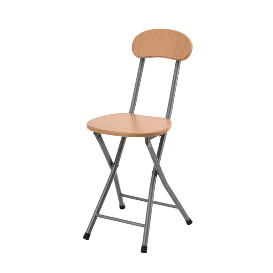 Folding Stool - Wooden Foldable Chair for Home, Office, School, or Apartment