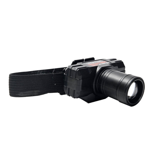 Headlamp - Rechargeable Telescopic LED Headlamp with Adjustable Focus, 3 Lighting Modes, USB Type-C Charging, 2 Elastic Headbands, and Transparent Storage Box - for Camping, Hiking, & Fishing