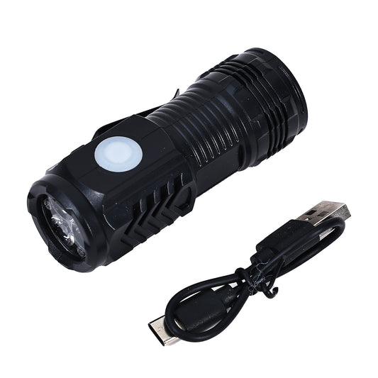 Mini LED Light - High Lumens EDC Portable 3 LED USB-C Rechargeable Flashlight with Pocket Clip, Compact Handheld Torch for Night Use, Hiking, Camping, Home Repairs, Car Inspections & Emergency