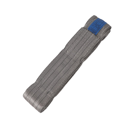 Lifting Rope -4Ton - Gray- Heavy-Duty Load-Bearing Rope with Reinforced Design and UV Resistant Construction - for Industrial Lifting, Cargo Handling, Equipment Hoisting, and Vehicle Recovery